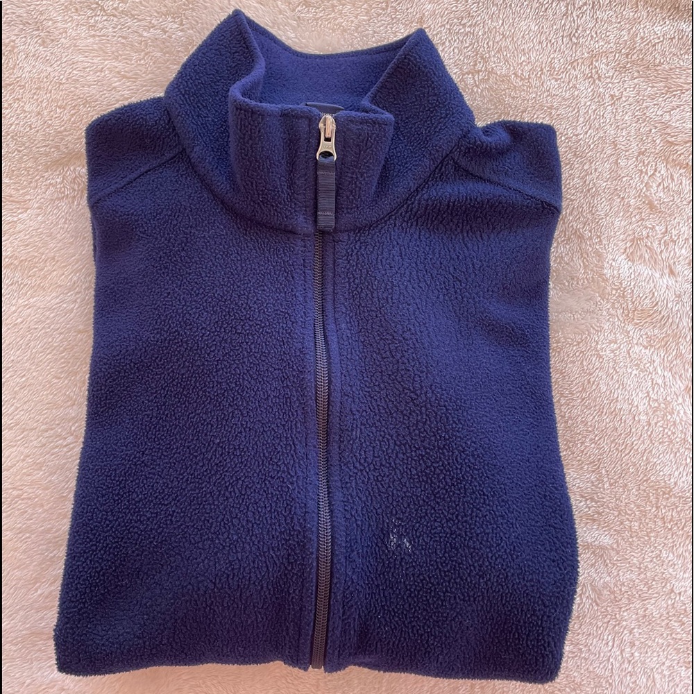 Blue Fleece Jacket by Lands’ End